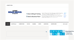 Desktop Screenshot of latestnewskenya.com