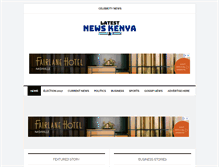 Tablet Screenshot of latestnewskenya.com